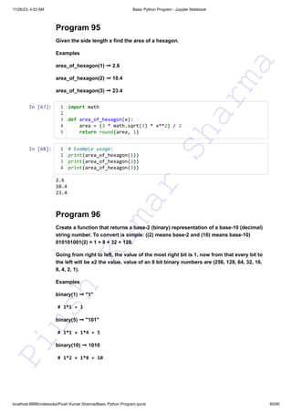 140+ Basic Python Programs This resource can assist you in preparing ...