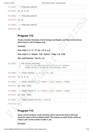 140+ Basic Python Programs This resource can assist you in preparing ...