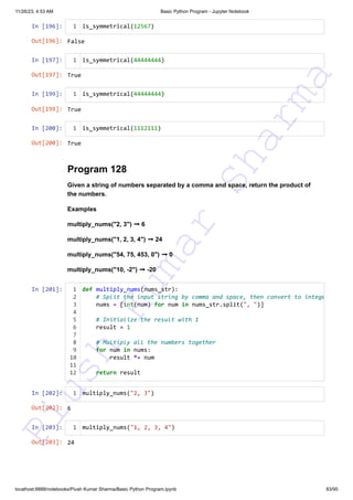 140+ Basic Python Programs This resource can assist you in preparing ...