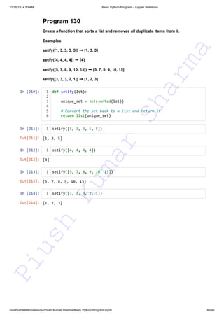 140+ Basic Python Programs This resource can assist you in preparing ...