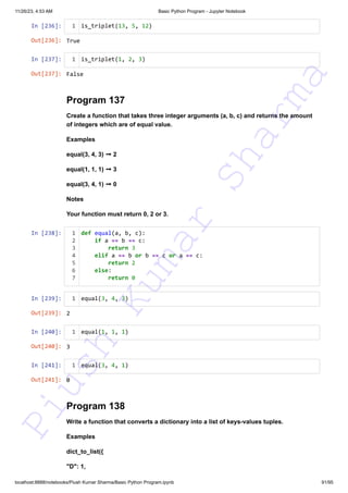 140+ Basic Python Programs This resource can assist you in preparing ...