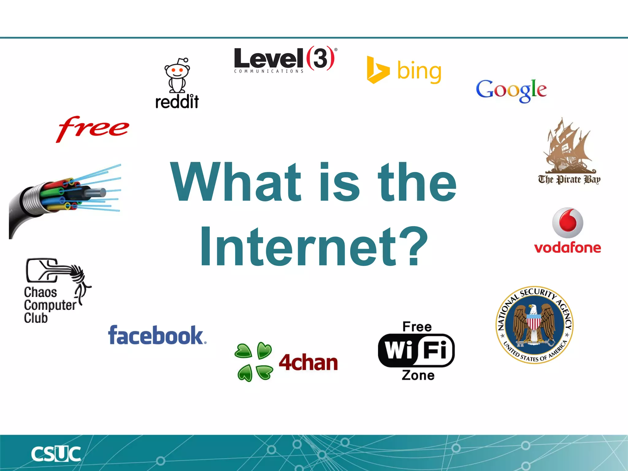 What is the
Internet?
 