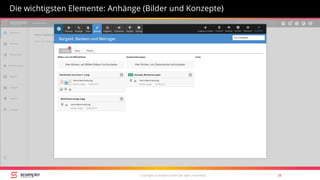Copyright Scompler GmbH (all rights reserved) 38
Die wichtigsten Elemente: Anhänge (Bilder und Konzepte)
 