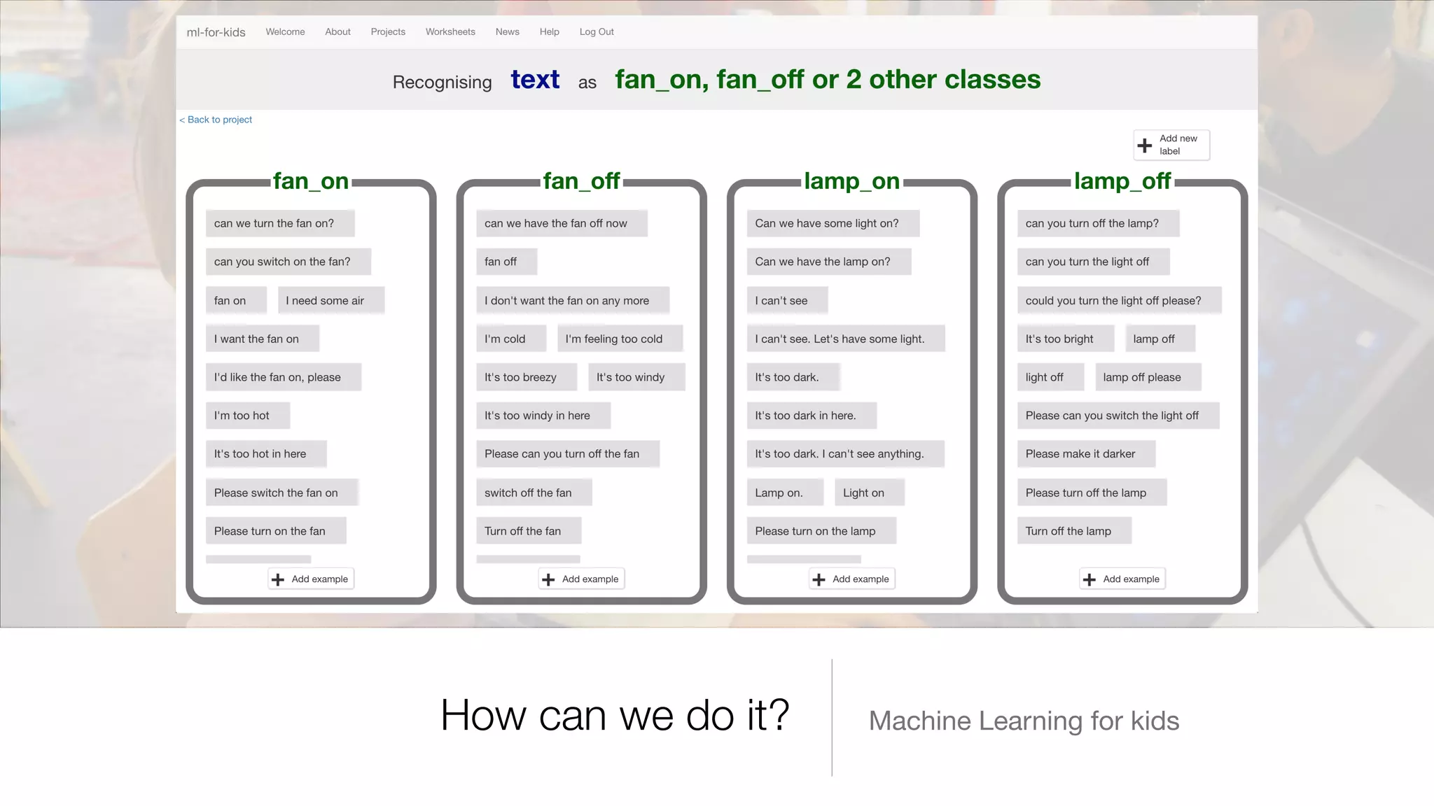Machine Learning for kidsHow can we do it?
 