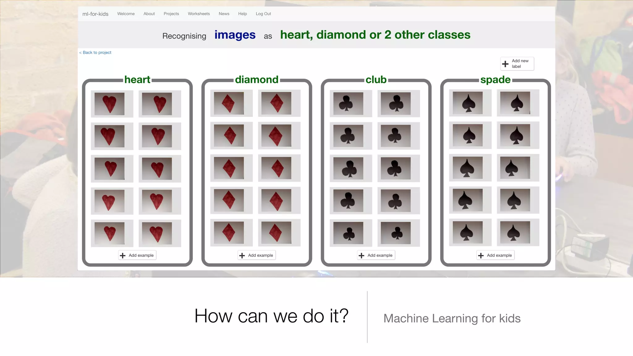 Machine Learning for kidsHow can we do it?
 