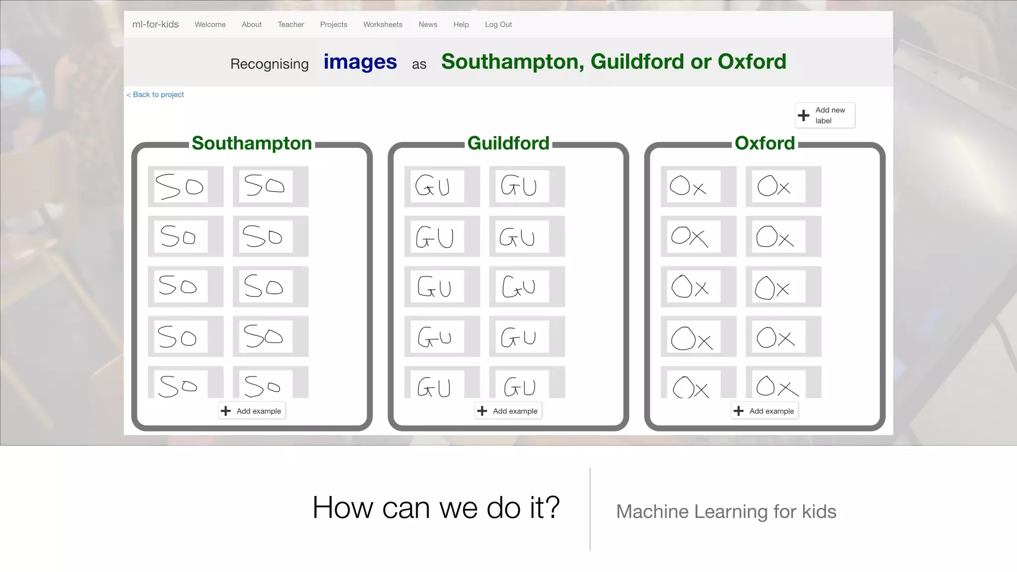 Machine Learning for kidsHow can we do it?
 