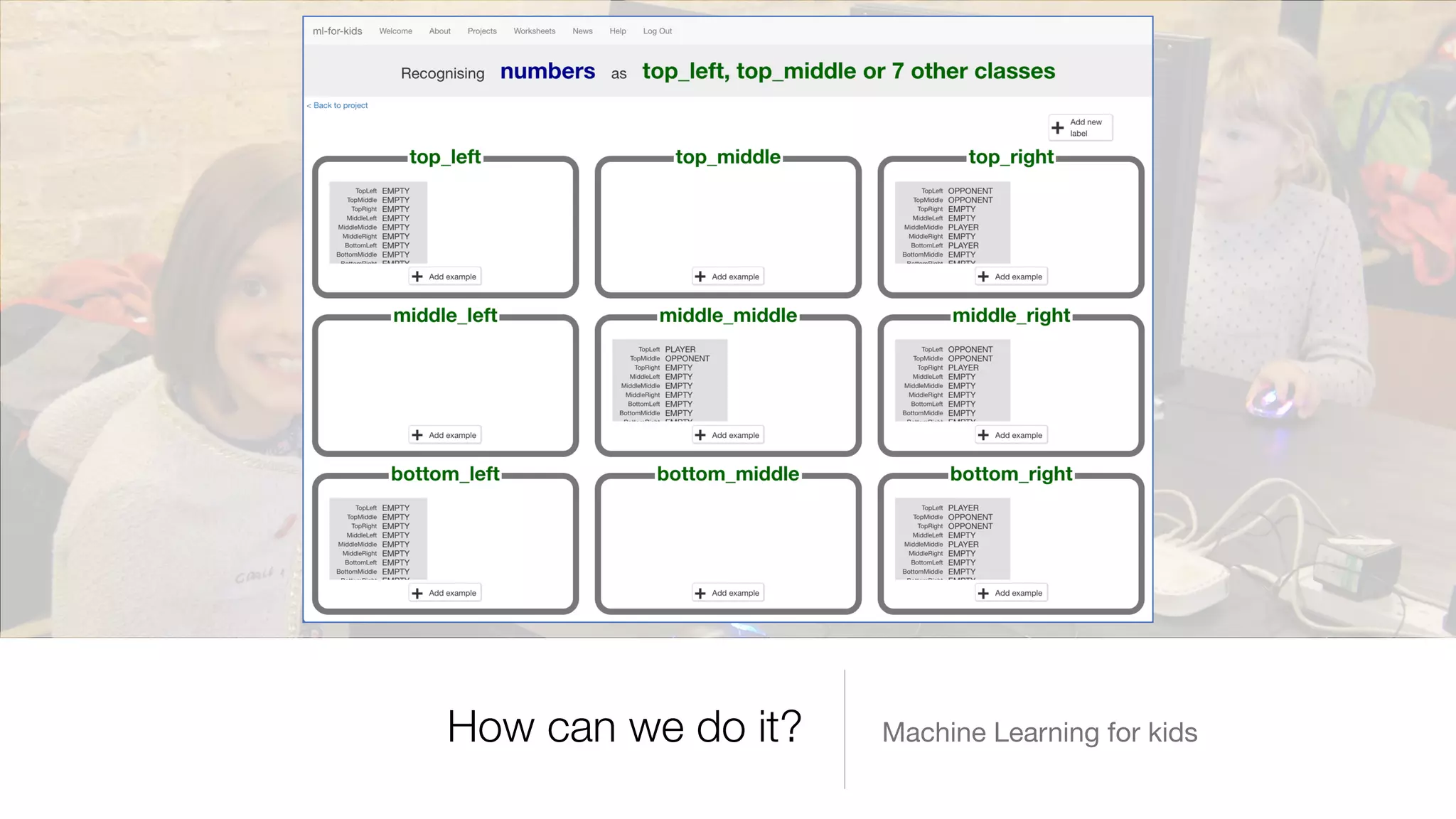 Machine Learning for kidsHow can we do it?
 