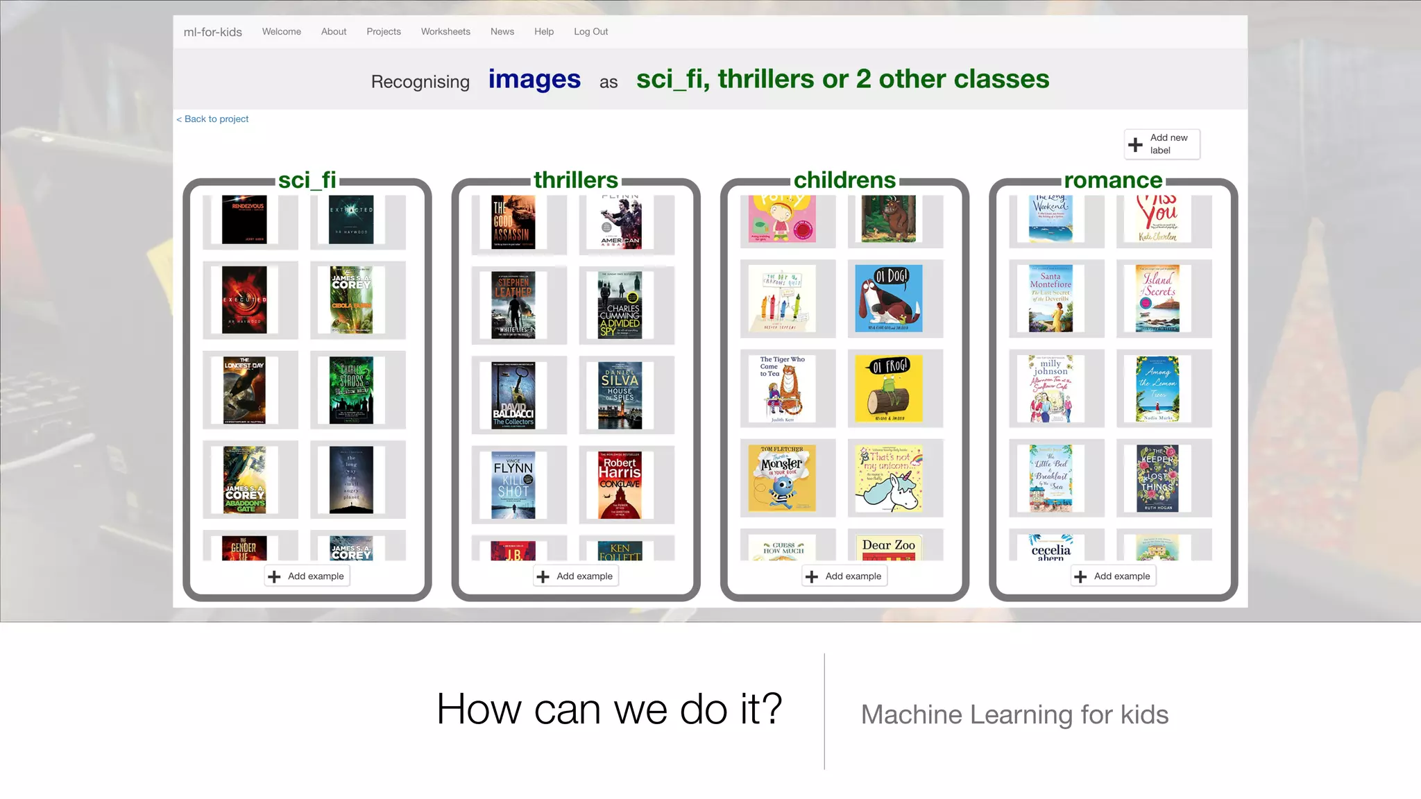 Machine Learning for kidsHow can we do it?
 