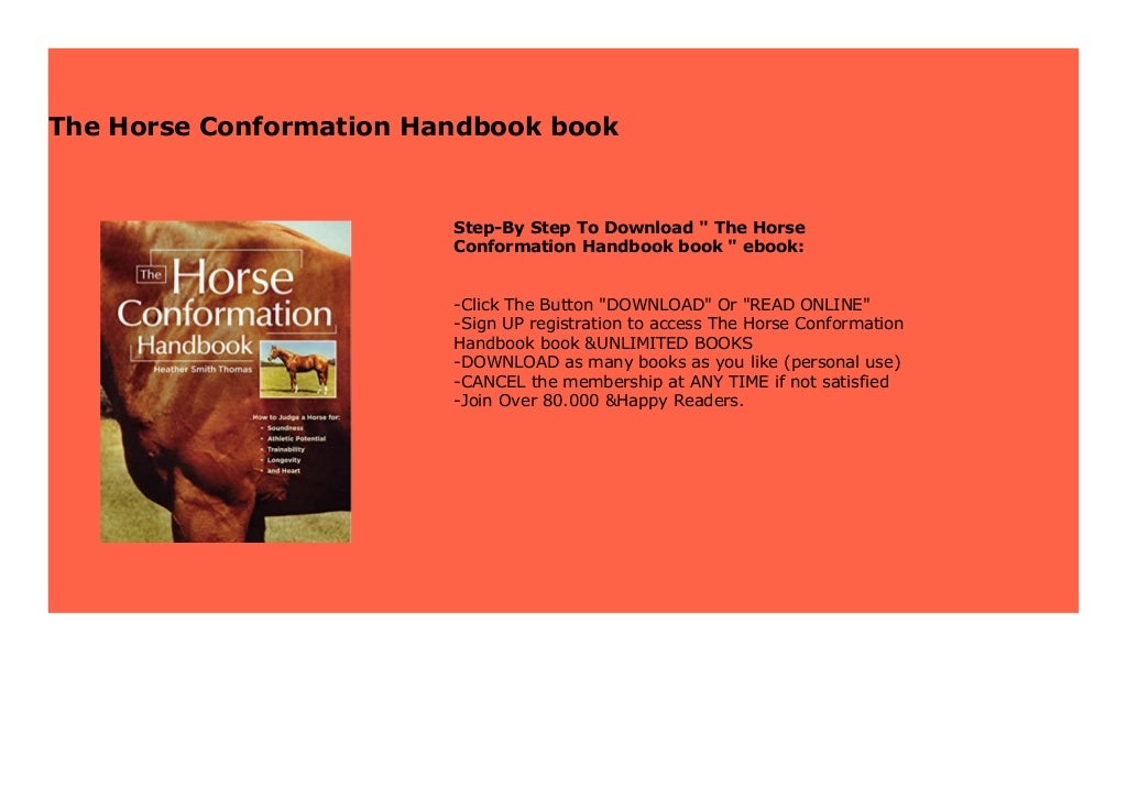 The Horse Conformation Handbook book 984