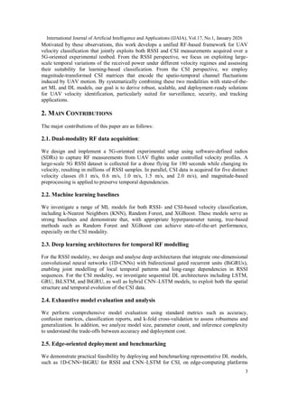 MACHINE LEARNING AND DEEP TEMPORAL NETWORKS FOR UAV VELOCITY ...