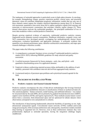 MULTIMODAL PREDICTIVE ANALYTICS: A SYSTEMATIC INTEGRATION OF STRUCTURED ...