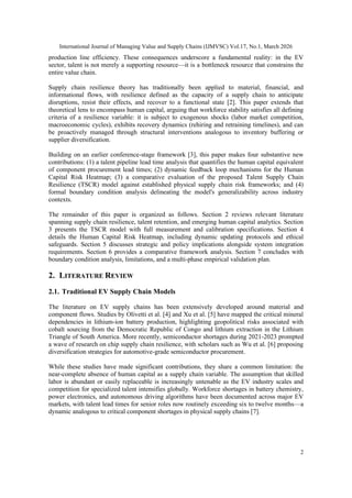 HUMAN CAPITAL SUPPLY CHAIN RESILIENCE IN THE ELECTRIC VEHICLE INDUSTRY ...