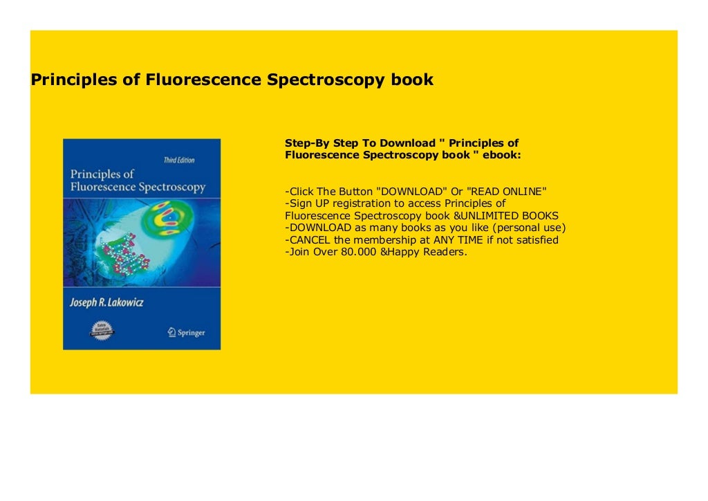 Principles of Fluorescence Spectroscopy book 536