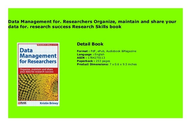 data management skills pdf