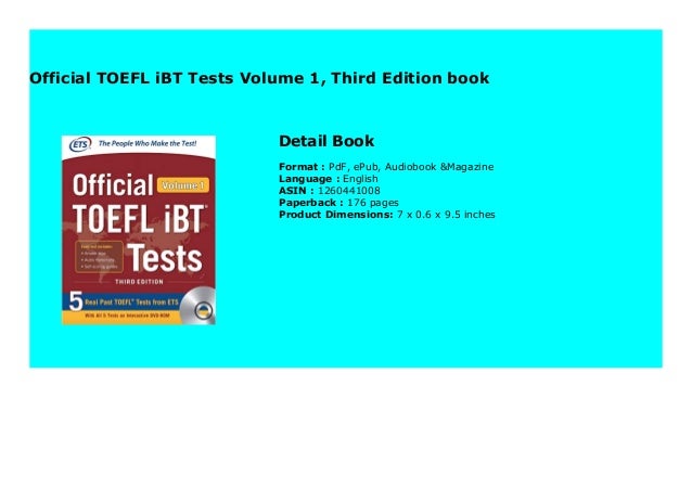 Official Toefl Ibt Tests Volume 1 Third Edition Book 126