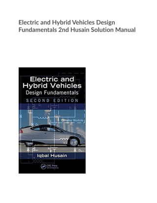 Comprehensive Guide to Electric and Hybrid Vehicle Design Fundamentals ...