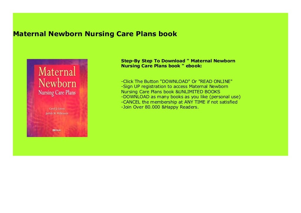 Maternal Newborn Nursing Care Plans book 594
