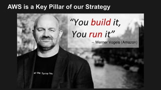 AWS is a Key Pillar of our Strategy
 