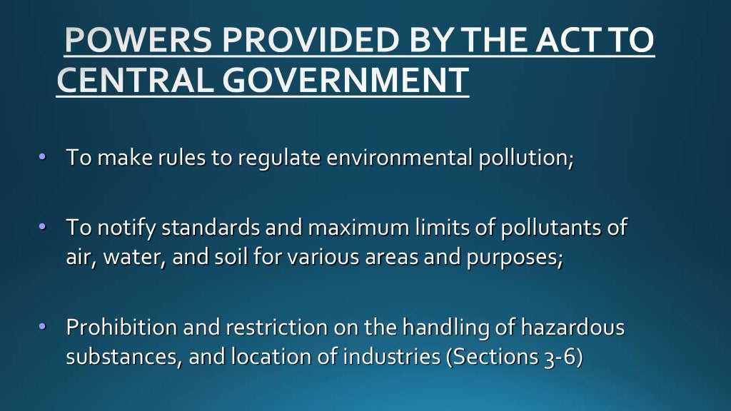 Environment Protection Act , 1986