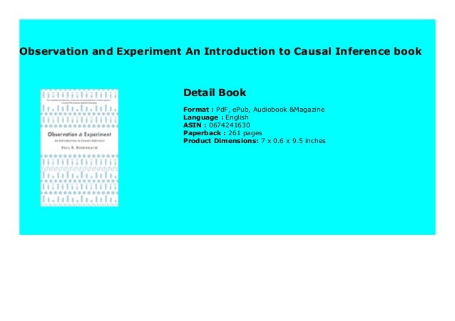 An Introduction To Causal Inference – HOREB