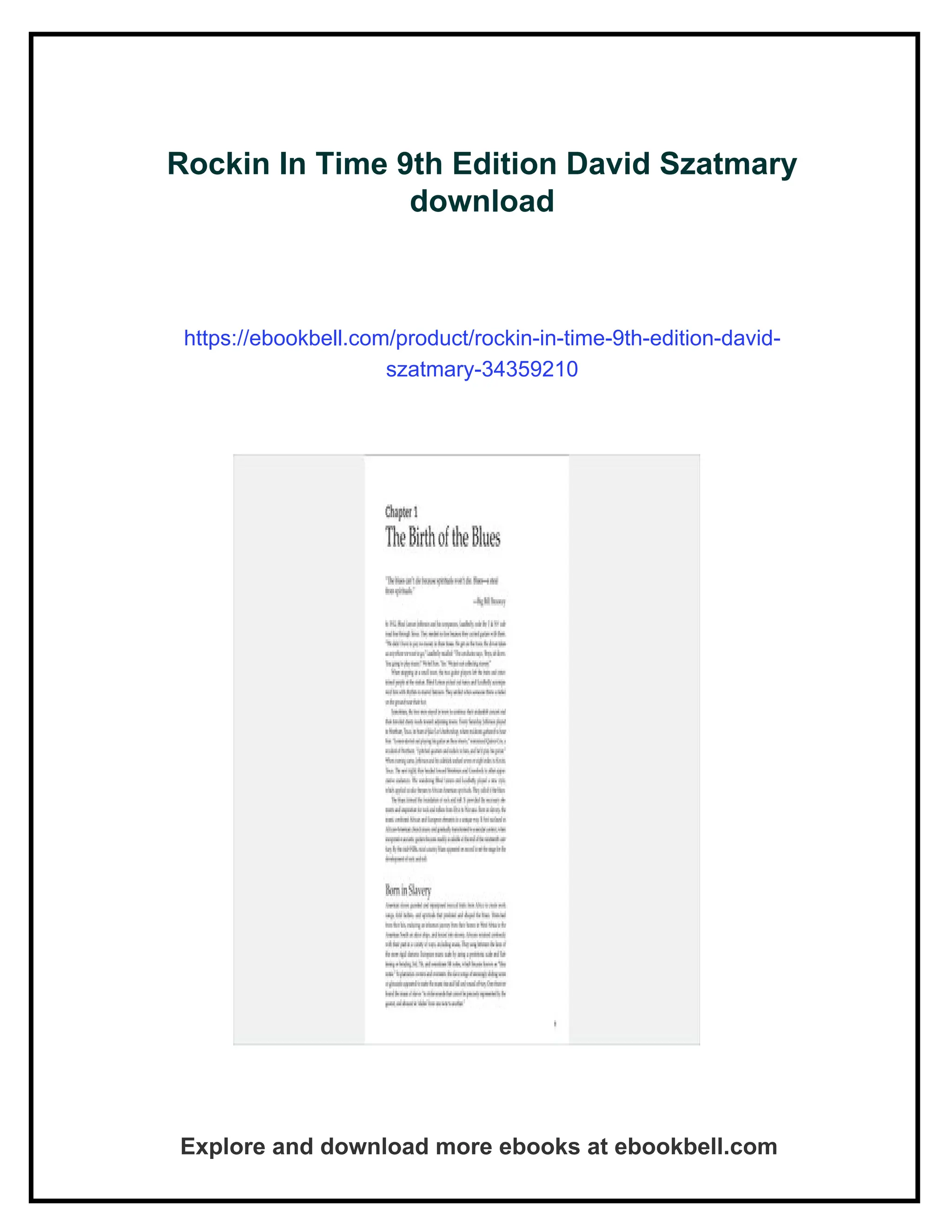 Rockin In Time 9th Edition David Szatmary | PDF