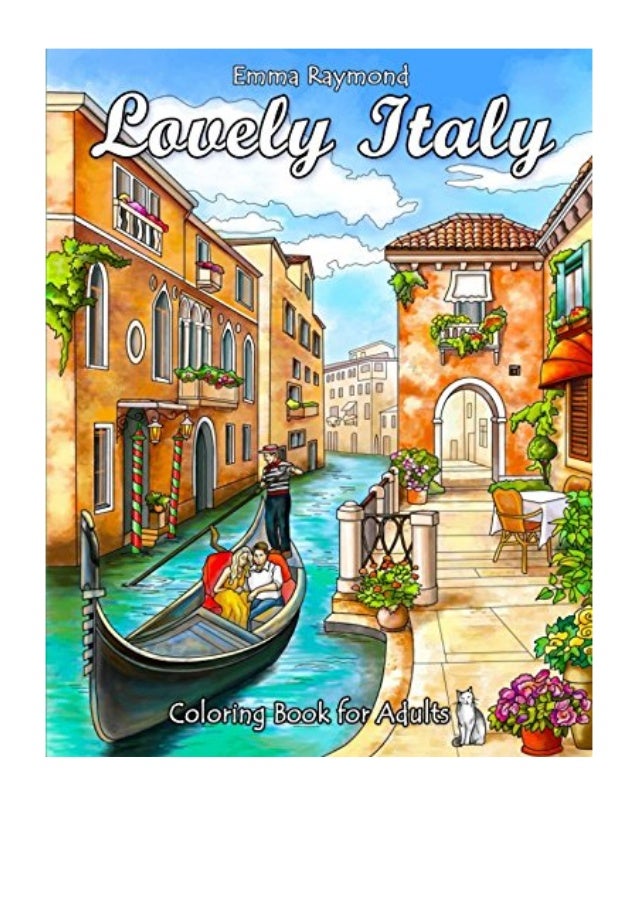 Download Lovely Italy Coloring Book for Adults PDF - Emma Raymond
