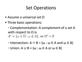 Set theory and probability presentation complete | PPTX