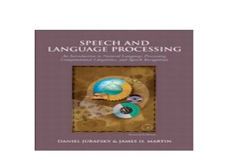 Speech And Language Processing An Introduction to Natural Language ...