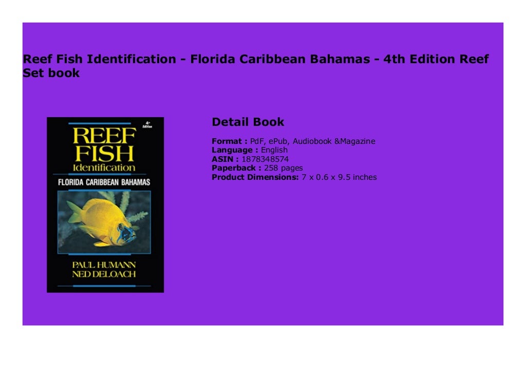 Reef Fish Identification - Florida Caribbean Bahamas - 4th Edition Reef