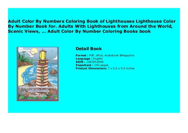 Download Adult Color By Numbers Coloring Book Of Lighthouses Lighthouse Color
