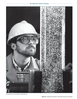 5-22 Steam 41 / Boiling Heat Transfer, Two-Phase Flow and Circulation
The Babcock & Wilcox Company
Two-phase flow void fraction measurements.
 