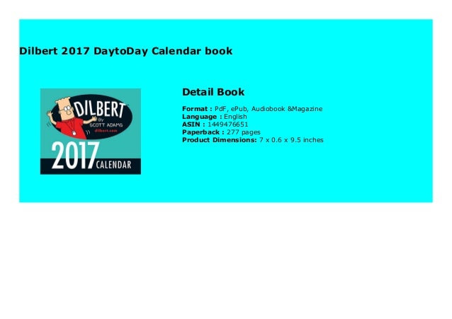 Dilbert 17 Daytoday Calendar Book 3191 Dilbert 17 Daytoday Calendar Book 3191