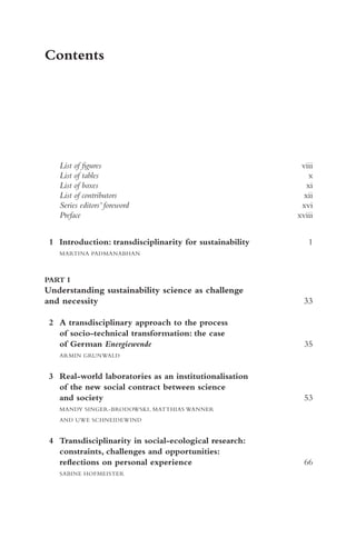 Transdisciplinary Research And Sustainability Collaboration Innovation ...