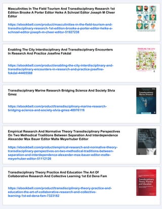 Transdisciplinary Research And Sustainability Collaboration Innovation ...