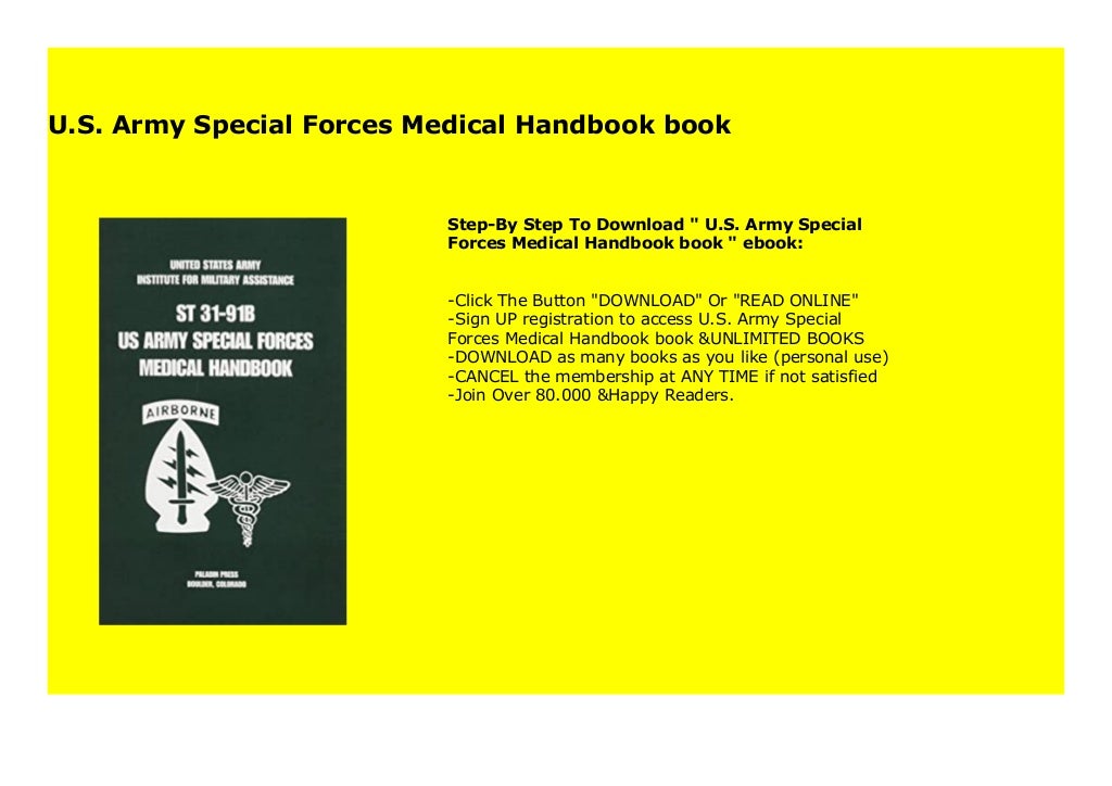 U.S. Army Special Forces Medical Handbook book 7979