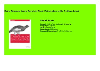 Data Science from Scratch First Principles with Python book 5553