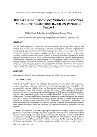 Research on Person and Vehicle Detection and Counting Method based on ...