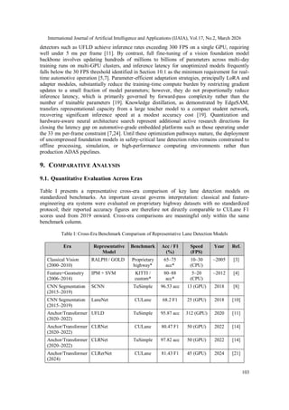 A Five-Era Taxonomy and Benchmark Framework for Lane Detection: From ...