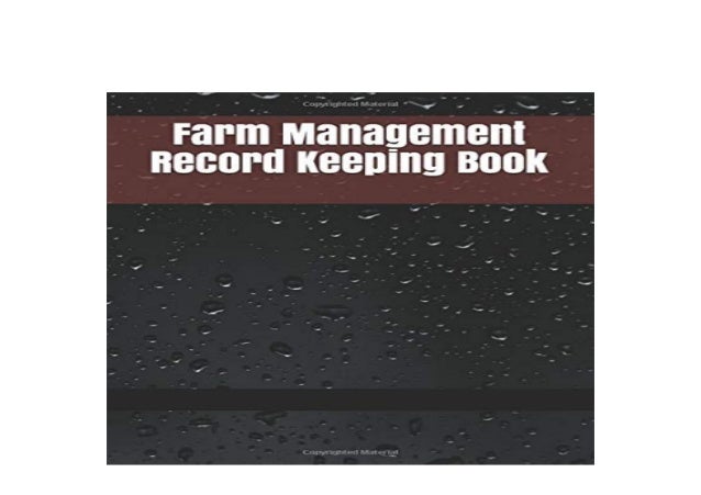 Farm Management Record Keeping Book Farm Record Log Farming Essentials ...