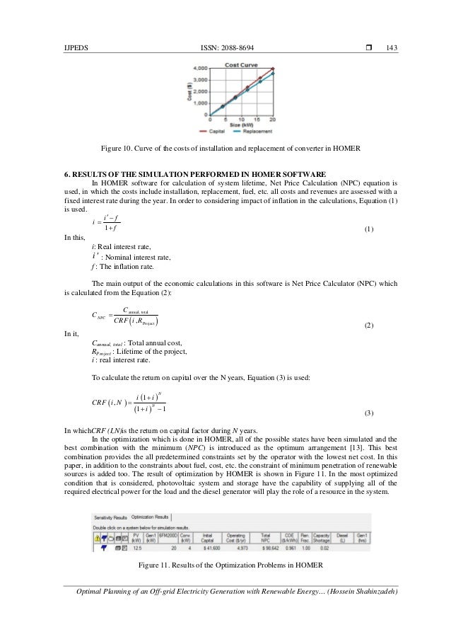 equations homer energy results equations homer energy results
