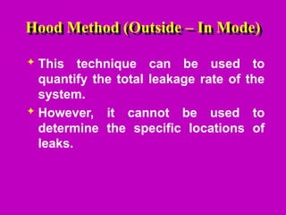 Hood Method Example level 2 course training -Helium-Leak-Testing ppt | PPT