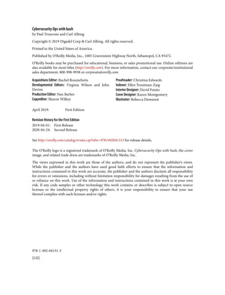 Cybersecurity Ops With Bash Attack Defend And Analyze From The Command ...