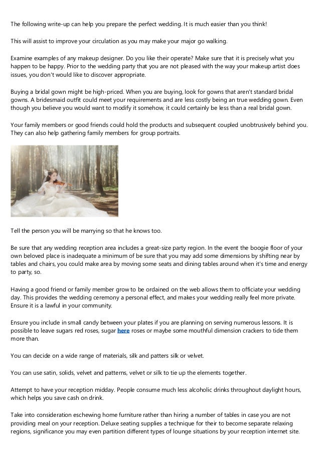 Is What You Require For A Profitable Wedding Event