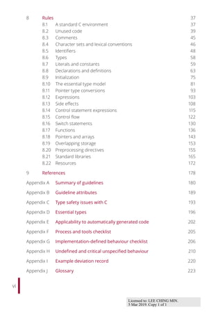 Misra C2012 Guidelines For The Use Of The C Language In Critical ...