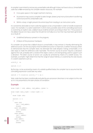 Misra C2012 Guidelines For The Use Of The C Language In Critical ...
