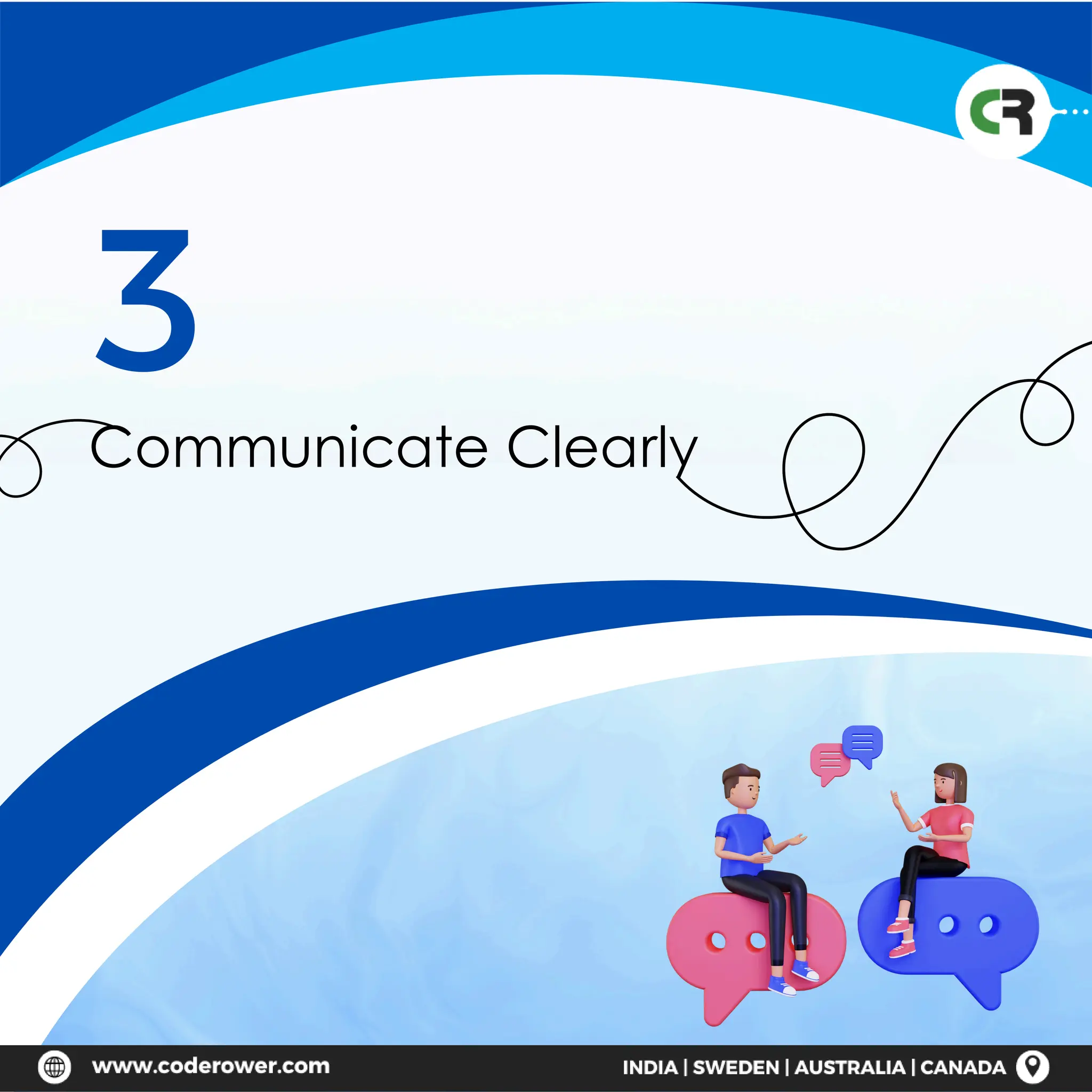 Communicate Clearly
3
 