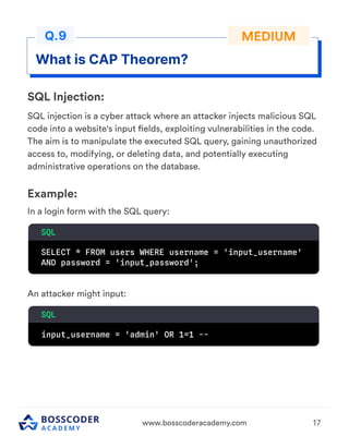 Important Backend Concept for interview. | PDF
