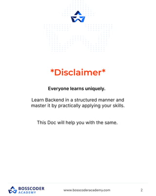Important Backend Concept for interview. | PDF