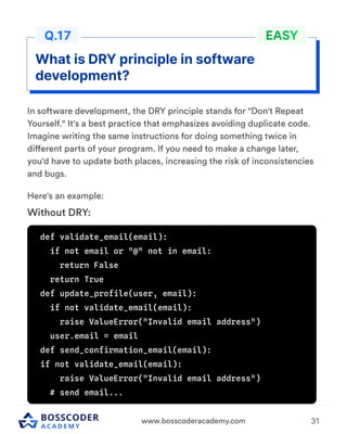 Important Backend Concept for interview. | PDF