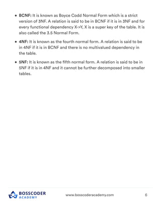 Important Backend Concept for interview. | PDF